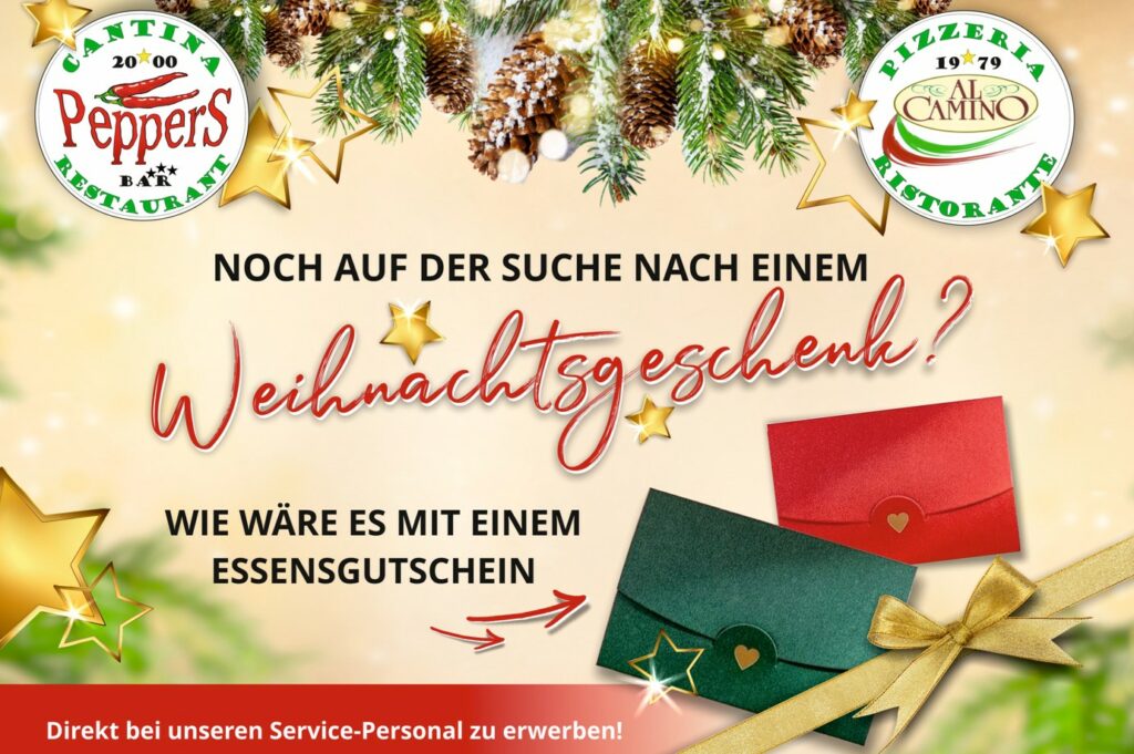 Regensburg Restaurant Gutschein zu Weihnachten schenken